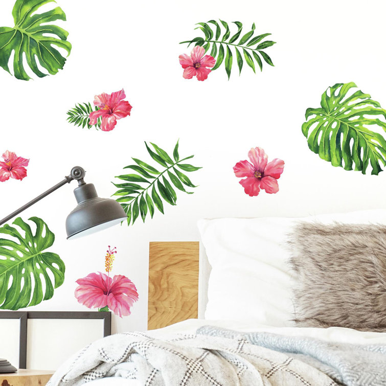 Bay Isle Home Tropical Hibiscus Flower Wall Decal & Reviews Wayfair